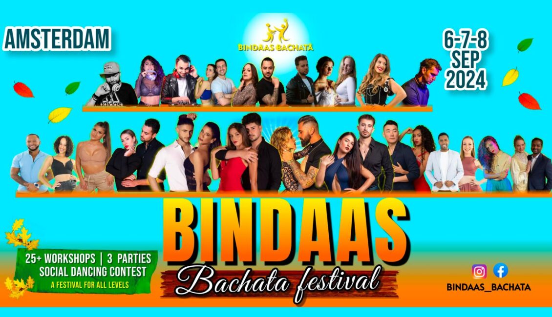 Bindaas Bachata Amsterdam 2024 - Edition 5 Discount Available 19 Bindaas Bachata Festival September 2024