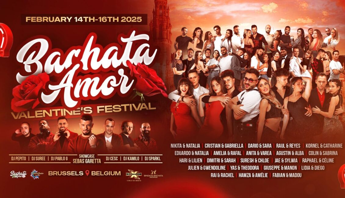 Bachata Amor Valentine's Festival 2025 1 Bachata Amor Valentine's Destival Brussels Belgium