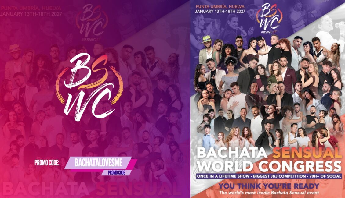 Bachata Sensual World Congress 2027 BSWC Huelva Spain 5th Edition official poster