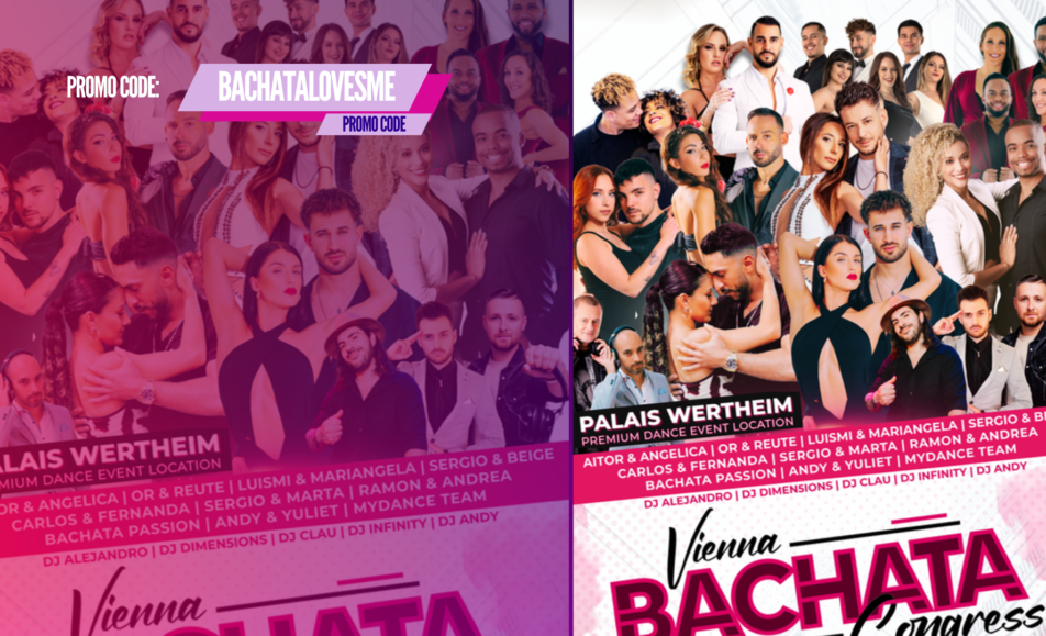 Vienna Bachata Congress 2026 – Vienna | 7th Edition 29 Dance event promotional poster