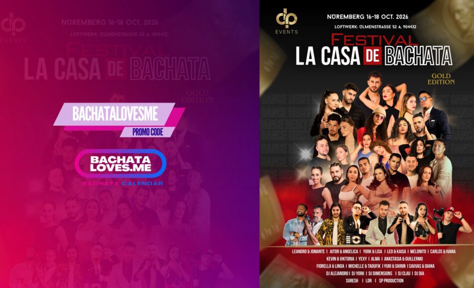 La Casa de Bachata Festival 2026 – The Golden Edition 🇩🇪 Discount Available 4 La Casa de Bachata 2026